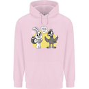 Easter Funny Chicken Eggs & Rabbit Childrens Kids Hoodie Light Pink