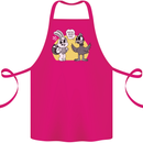 Easter Funny Chicken Eggs & Rabbit Cotton Apron 100% Organic Pink
