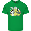 Easter Funny Chicken Eggs & Rabbit Mens Cotton T-Shirt Tee Top Irish Green