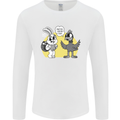 Easter Funny Chicken Eggs & Rabbit Mens Long Sleeve T-Shirt White