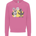 Easter Funny Chicken Eggs & Rabbit Mens Sweatshirt Jumper Azalea