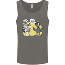 Easter Funny Chicken Eggs & Rabbit Mens Vest Tank Top Charcoal