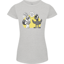 Easter Funny Chicken Eggs & Rabbit Womens Petite Cut T-Shirt Sports Grey