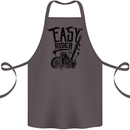 Easy Rider Motorcycle Motorbike Biker Cotton Apron 100% Organic Dark Grey