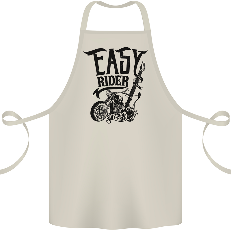 Easy Rider Motorcycle Motorbike Biker Cotton Apron 100% Organic Natural