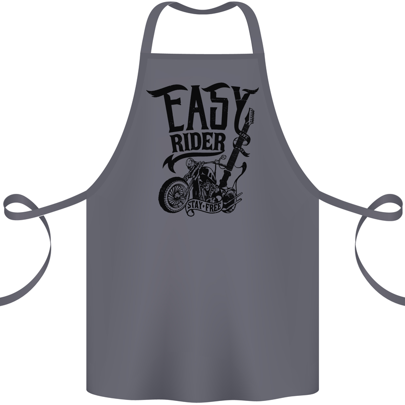 Easy Rider Motorcycle Motorbike Biker Cotton Apron 100% Organic Steel