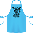 Easy Rider Motorcycle Motorbike Biker Cotton Apron 100% Organic Turquoise
