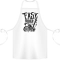 Easy Rider Motorcycle Motorbike Biker Cotton Apron 100% Organic White