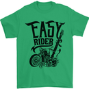 Easy Rider Motorcycle Motorbike Biker Mens T-Shirt Cotton Gildan Irish Green
