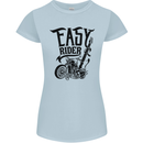 Easy Rider Motorcycle Motorbike Biker Womens Petite Cut T-Shirt Light Blue