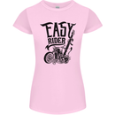 Easy Rider Motorcycle Motorbike Biker Womens Petite Cut T-Shirt Light Pink