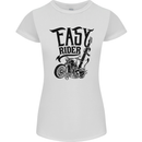 Easy Rider Motorcycle Motorbike Biker Womens Petite Cut T-Shirt White