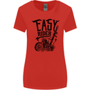 Easy Rider Motorcycle Motorbike Biker Womens Wider Cut T-Shirt Red