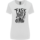 Easy Rider Motorcycle Motorbike Biker Womens Wider Cut T-Shirt White