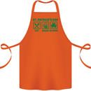 Eat Drink Be Irish St. Patrick's Day Cotton Apron 100% Organic Orange