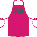 Eat Drink Be Irish St. Patrick's Day Cotton Apron 100% Organic Pink