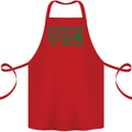 Eat Drink Be Irish St. Patrick's Day Cotton Apron 100% Organic Red