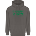 Eat Drink Be Irish St. Patrick's Day Mens 80% Cotton Hoodie Charcoal