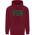 Eat Drink Be Irish St. Patrick's Day Mens 80% Cotton Hoodie Maroon