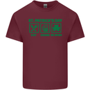Eat Drink Be Irish St. Patrick's Day Mens Cotton T-Shirt Tee Top Maroon