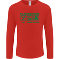 Eat Drink Be Irish St. Patrick's Day Mens Long Sleeve T-Shirt Red
