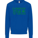 Eat Drink Be Irish St. Patrick's Day Mens Sweatshirt Jumper Royal Blue