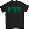 Eat Drink Be Irish St. Patrick's Day Mens T-Shirt Cotton Gildan Black