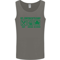 Eat Drink Be Irish St. Patrick's Day Mens Vest Tank Top Charcoal