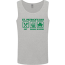 Eat Drink Be Irish St. Patrick's Day Mens Vest Tank Top Sports Grey