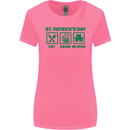 Eat Drink Be Irish St. Patrick's Day Womens Wider Cut T-Shirt Azalea