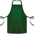 Eat Drink & Be Irish Funny St Patricks Day Cotton Apron 100% Organic Forest Green