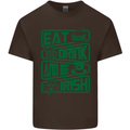 Eat Drink & Be Irish Funny St Patricks Day Mens Cotton T-Shirt Tee Top Dark Chocolate