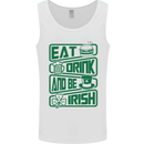 Eat Drink & Be Irish Funny St Patricks Day Mens Vest Tank Top White