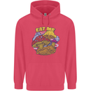 Eat Me Mushroom Fungi Mycology Childrens Kids Hoodie Heliconia