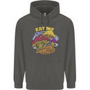 Eat Me Mushroom Fungi Mycology Childrens Kids Hoodie Storm Grey