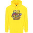 Eat Me Mushroom Fungi Mycology Childrens Kids Hoodie Yellow