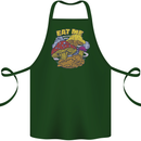 Eat Me Mushroom Fungi Mycology Cotton Apron 100% Organic Forest Green