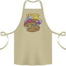 Eat Me Mushroom Fungi Mycology Cotton Apron 100% Organic Khaki