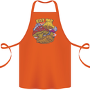 Eat Me Mushroom Fungi Mycology Cotton Apron 100% Organic Orange