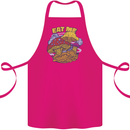 Eat Me Mushroom Fungi Mycology Cotton Apron 100% Organic Pink