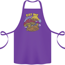 Eat Me Mushroom Fungi Mycology Cotton Apron 100% Organic Purple