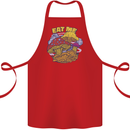Eat Me Mushroom Fungi Mycology Cotton Apron 100% Organic Red