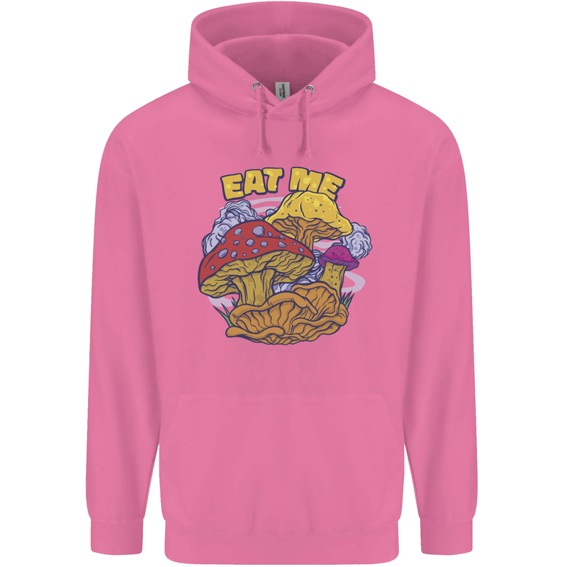 Eat Me Mushroom Fungi Mycology Mens 80% Cotton Hoodie Azelea