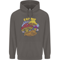 Eat Me Mushroom Fungi Mycology Mens 80% Cotton Hoodie Charcoal