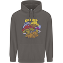 Eat Me Mushroom Fungi Mycology Mens 80% Cotton Hoodie Charcoal