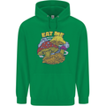 Eat Me Mushroom Fungi Mycology Mens 80% Cotton Hoodie Irish Green