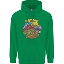 Eat Me Mushroom Fungi Mycology Mens 80% Cotton Hoodie Irish Green