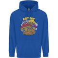 Eat Me Mushroom Fungi Mycology Mens 80% Cotton Hoodie Royal Blue