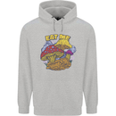 Eat Me Mushroom Fungi Mycology Mens 80% Cotton Hoodie Sports Grey