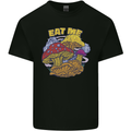 Eat Me Mushroom Fungi Mycology Mens Cotton T-Shirt Tee Top Black